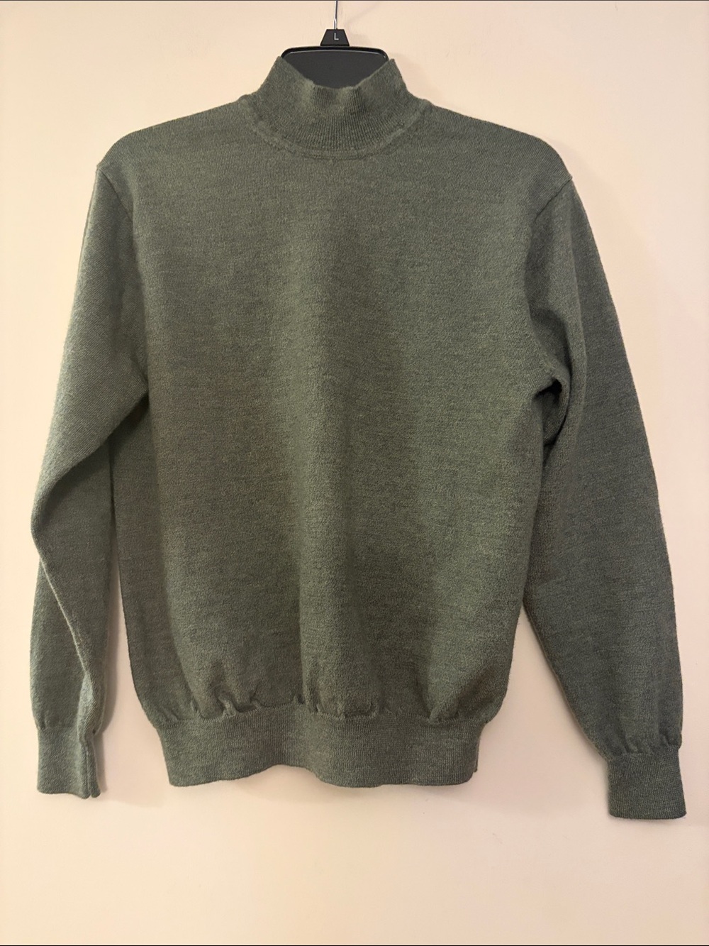Alfani Women’s Turtleneck Extra Fine‎ Italian Merino Wool Sweater in Olive, M